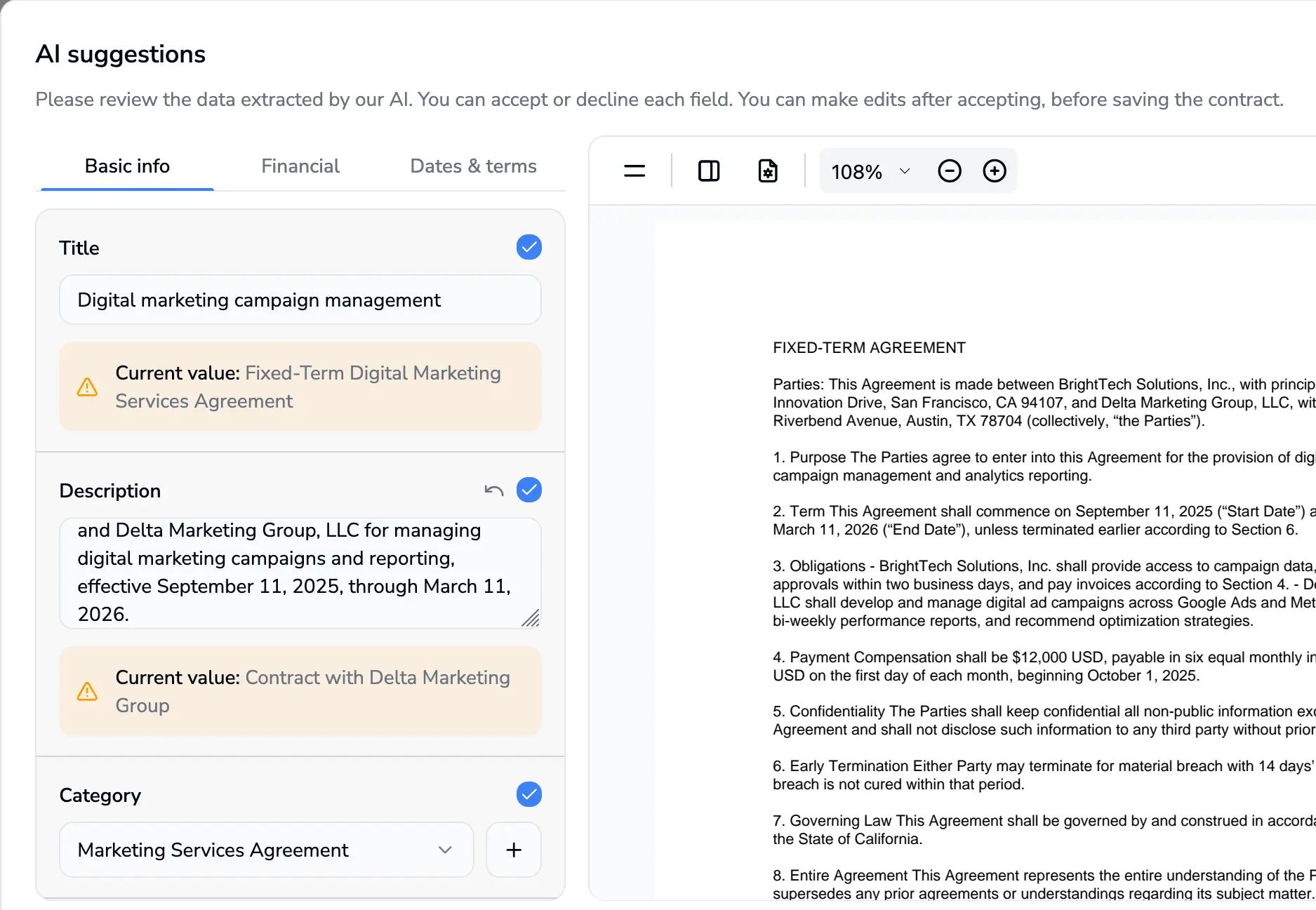 Save time with AI contract analysis