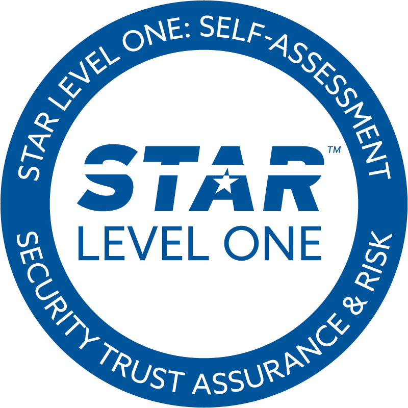 Märke för CSA STAR Level 1-självutvärdering
