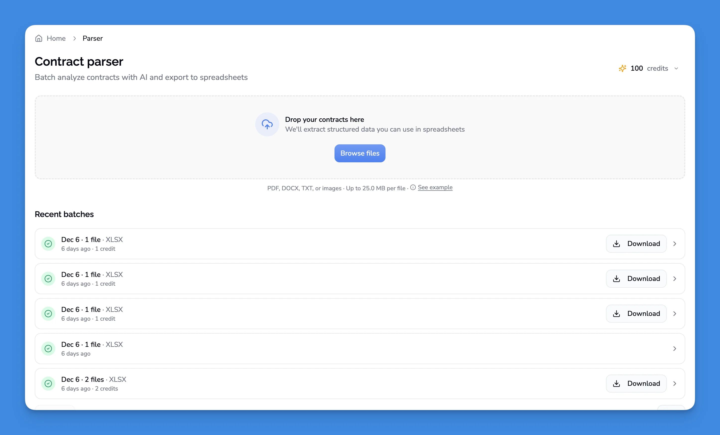 Dashboard screenshot