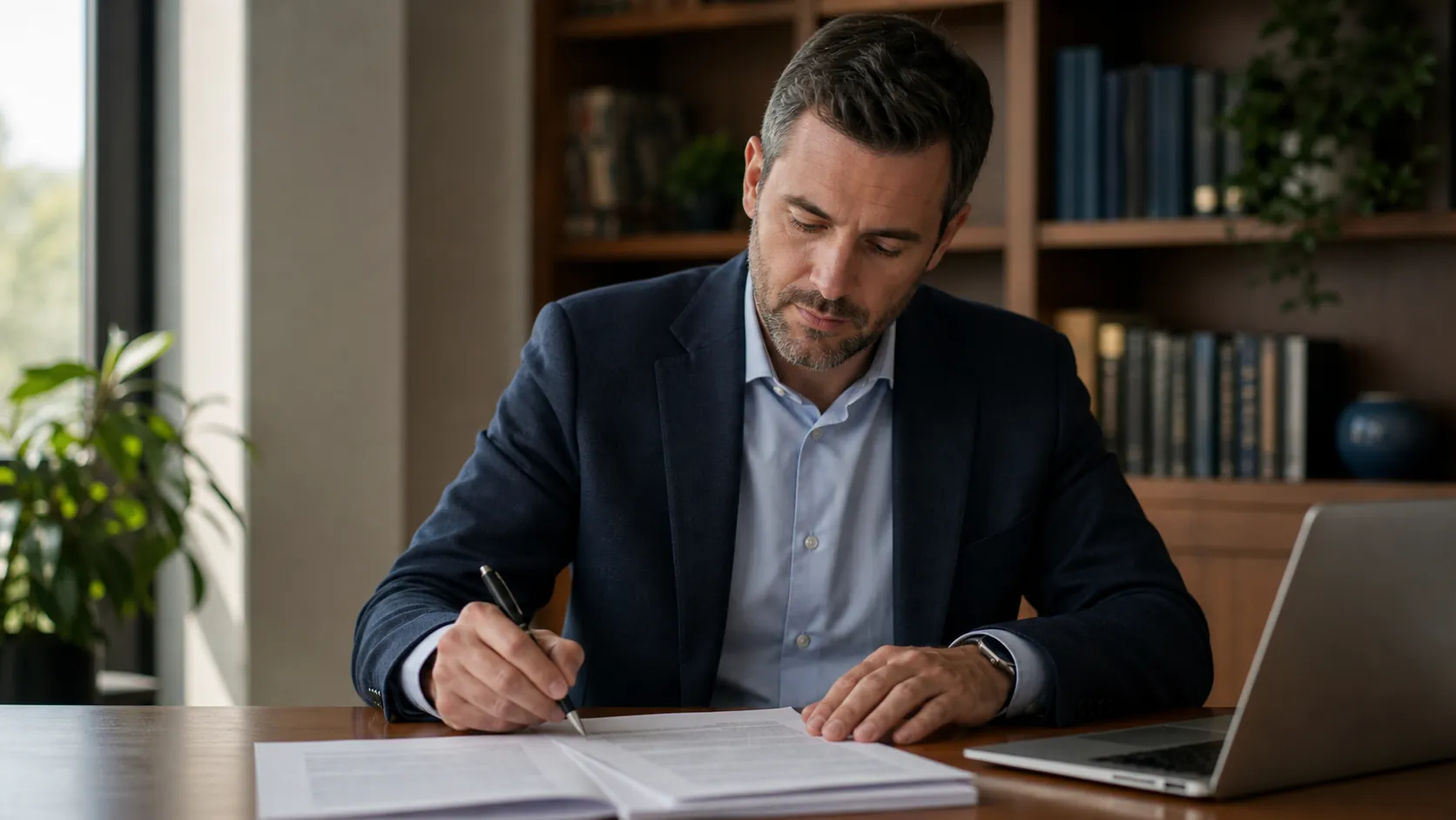 In-house lawyer marking up a data processing agreement
