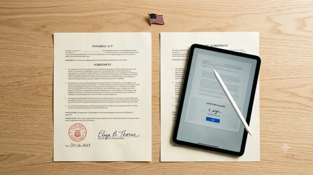 Image of UETA vs ESIGN Act: US-Gesetze zur elektronischen Signatur
