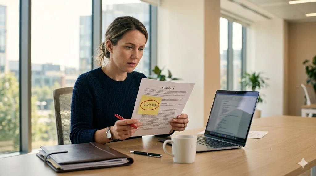 Cross-functional team reviewing reseller agreements in a contract management dashboard