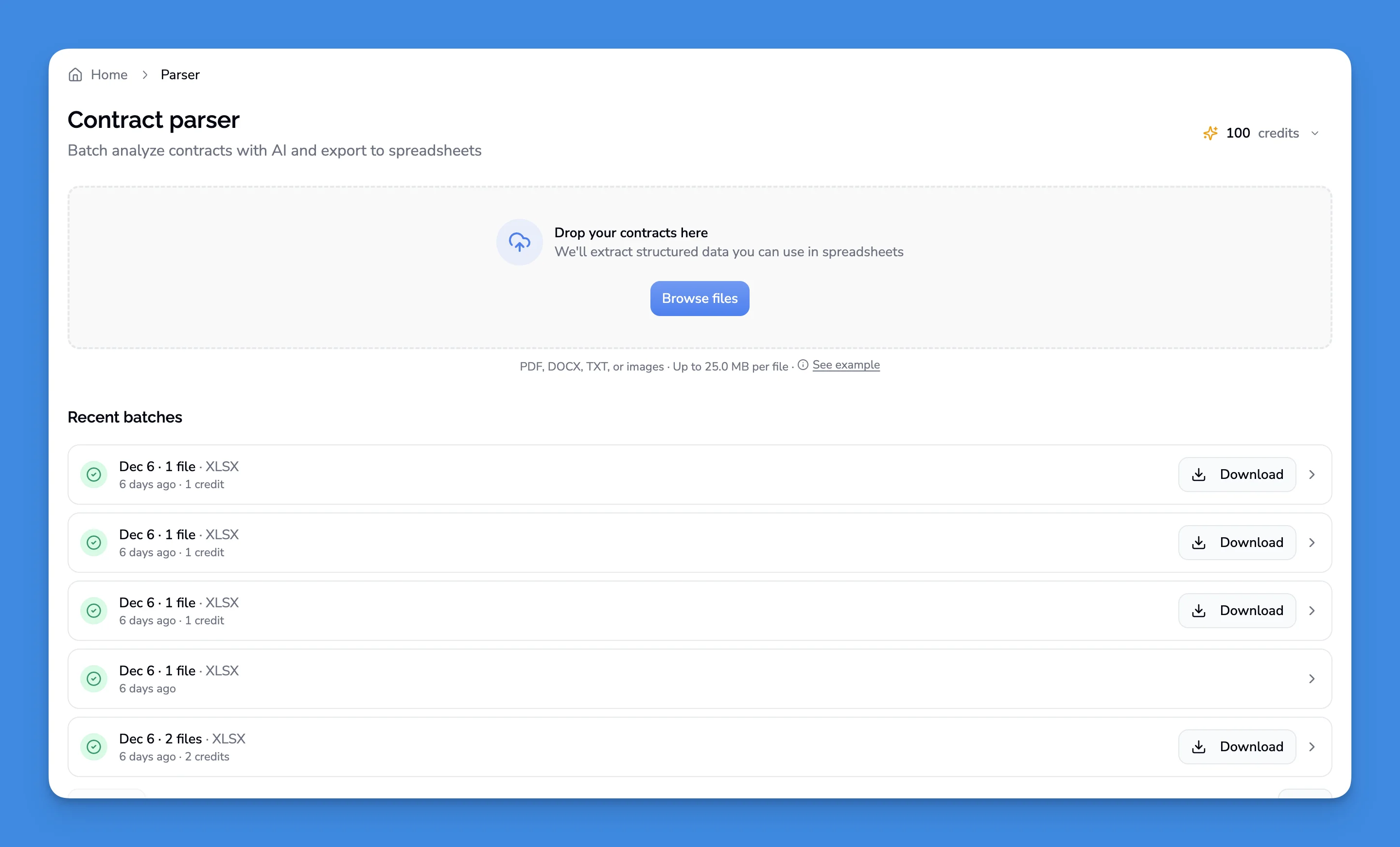 Dashboard screenshot