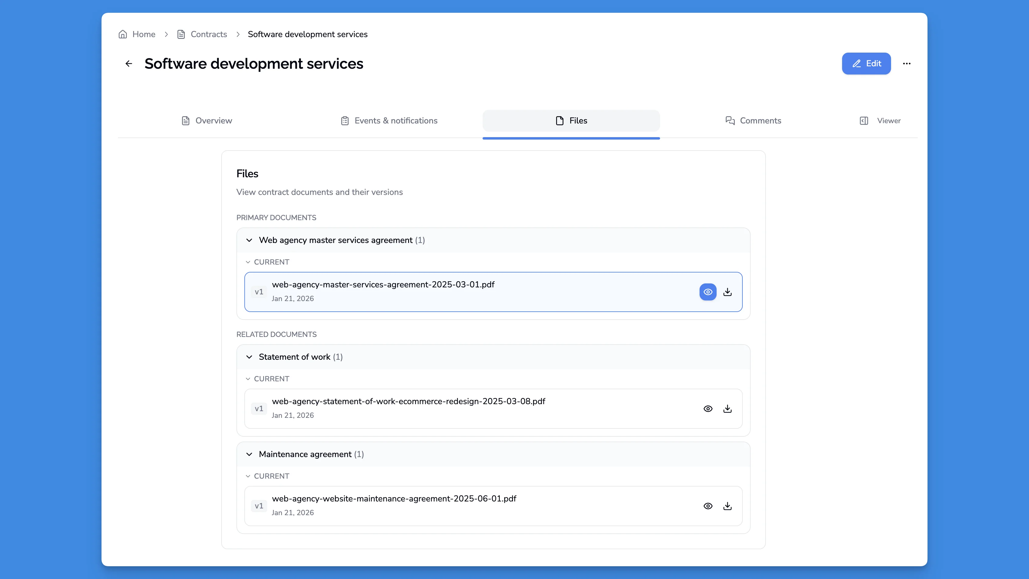 Audit-ready reporting dashboard