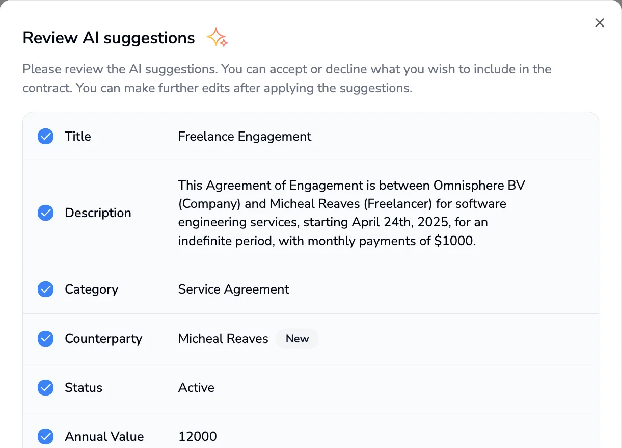 Save time with AI contract review & analysis