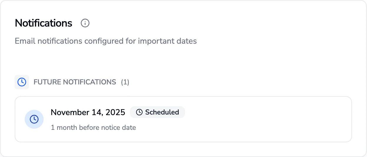 Automated expiration reminders for every contract