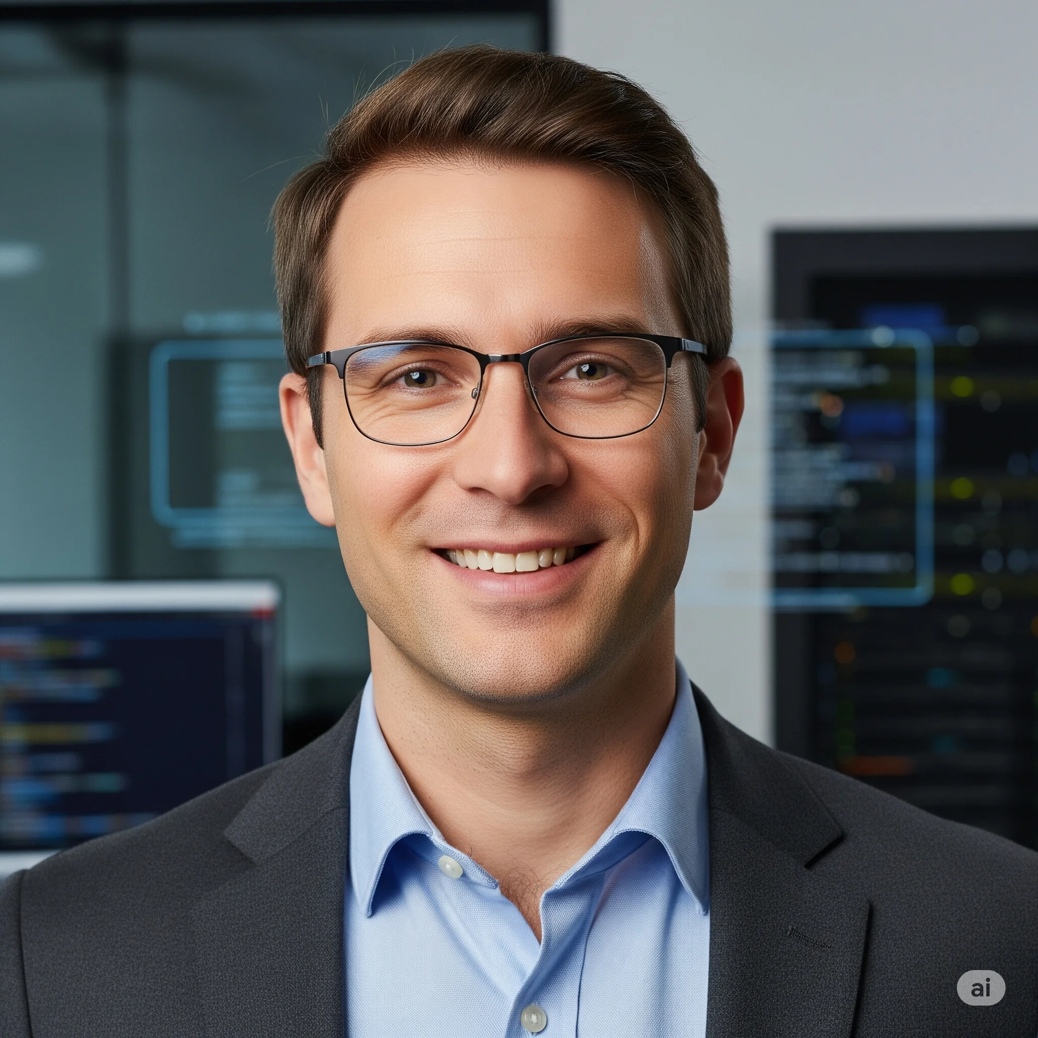 Image of person in IT team